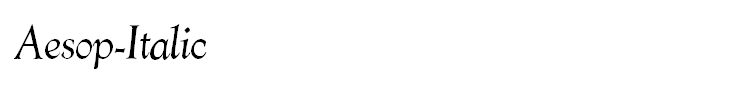 Aesop-Italic