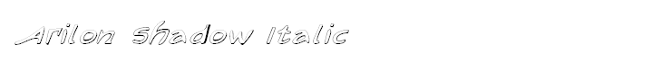 Arilon Shadow Italic