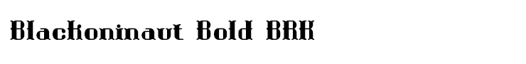 Blackoninaut Bold BRK