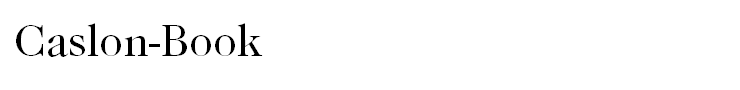 Caslon-Book