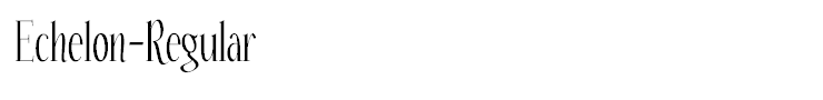 Echelon-Regular