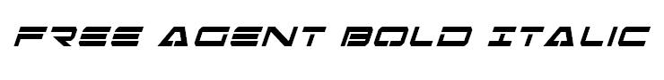 Free Agent Bold Italic