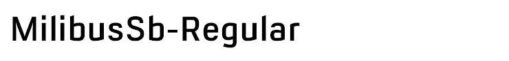 MilibusSb-Regular