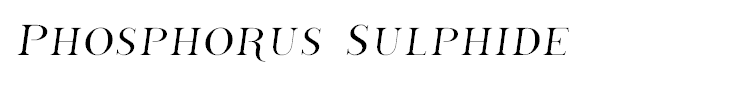 Phosphorus Sulphide