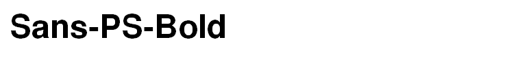 Sans-PS-Bold