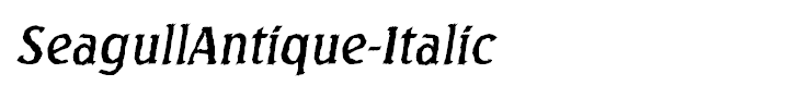SeagullAntique-Italic