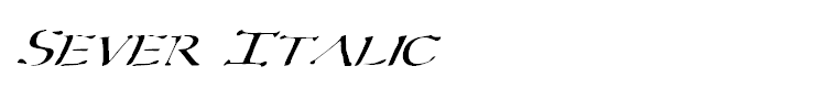 Sever Italic