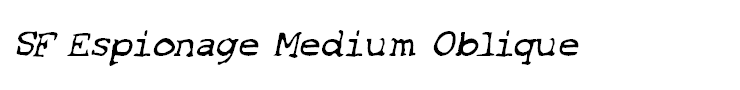 SF Espionage Medium Oblique