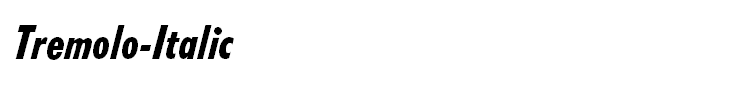 Tremolo-Italic