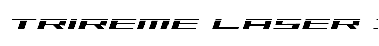 Trireme Laser Italic