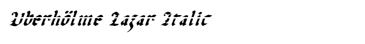 Uberhölme Lazar Italic
