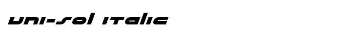 uni-sol italic