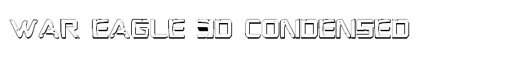 War Eagle 3D Condensed